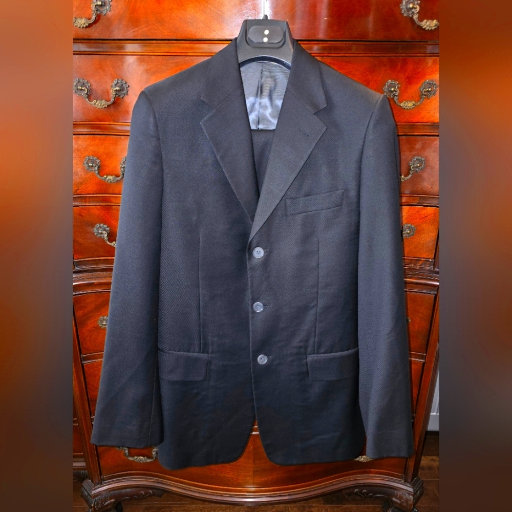 Perry Ellis Black 2 Piece Suit 38R